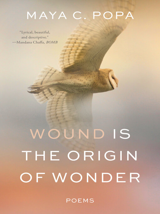 Title details for Wound Is the Origin of Wonder by Maya C. Popa - Wait list